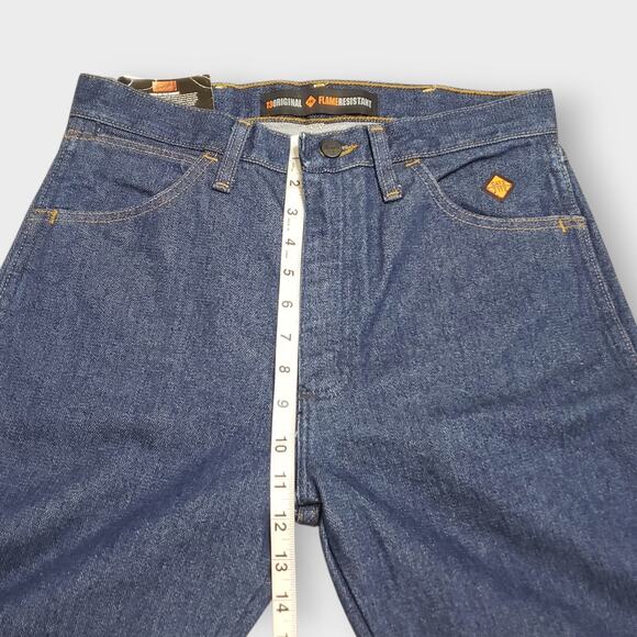 Wrangler 13 Original Flame Resistant Jeans Dark Wash Workwear Mens Sz 30x36 NWT - Picture 11 of 13